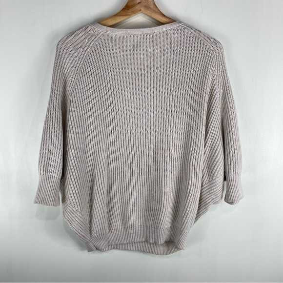 Chico's Slouchy Wool Blend Dolman Sleeve Knit Pullover Sweater Beige Size 0 - Picture 5 of 5